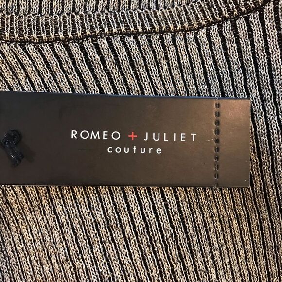 Romeo & Juliet Ribbed Bodycon Gold Maxi Dress Sz S - Picture 7 of 8